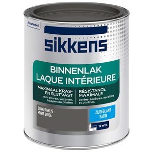 Sikkens Binnenlak Zijdeglans Donkergrijs 0,75l