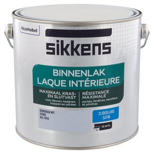 Sikkens Binnenlak Zijdeglans Ral 9010 2,5l