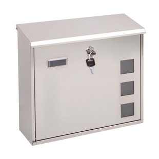Sencys Wandbrievenbus - Staal - Inox - 35x33x11,5 Cm