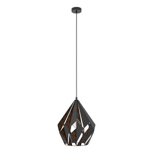 Eglo Hanglamp Carlton 1 Zwart Koper ⌀38,5cm E27
