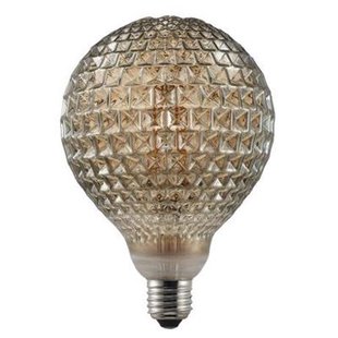 Nordlux Ledfilamentlamp Globe Dent - Amber - D12,5cm - Warm Wit - E27 - 2w