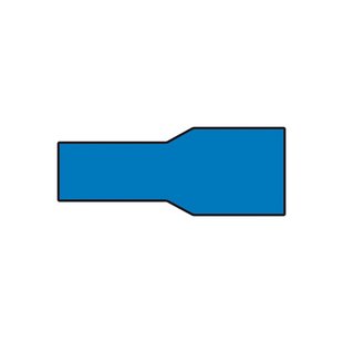 Carpoint Vlakstekerhuls Blauw 6,3x0,8mm 10 Stuks