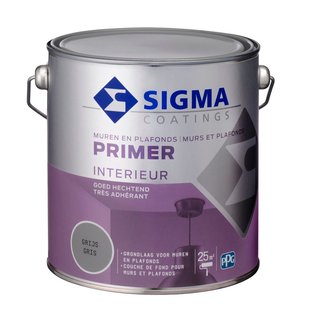 Sigma Interieur Primer - Muur En Plafond - Grijs - 2,5l