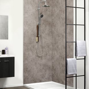 Dumaplast Wandpaneel Dumawall Xl Dark Cement 90x260cm