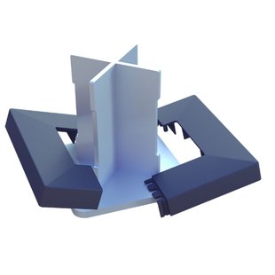 Nortene Afdekkap Grijs 3,5x16x31,5cm 2st