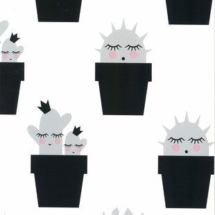 Vliesbehang Fabulous World 67102 - Zwart - Wit - Grijs - Roze - 10,00m X 52cm