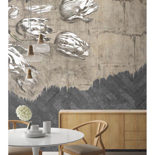 Vliesbehang Vanilla Lime 14119 - Taupe - Zwart - 2,70m X 450cm
