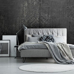 Fotobehang Vanilla Lime 14145 - Antraciet - 2,70m X 450cm