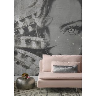 Vliesbehang Vanilla Lime 14183 - Grijs - 2,70m X 450cm