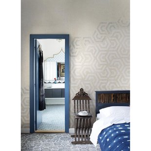 Fotobehang Vanilla Lime 14189 Grijs Hexagon - Beige - 2,70m X 450cm