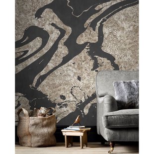 Fotobehang Vanilla Lime 14295 - Antraciet - Beige - 2,70m X 450cm