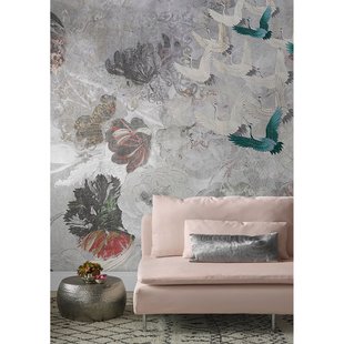 Fotobehang Vanilla Lime 14375 - Grijs - Turquoise - Rood - 2,70m X 450cm