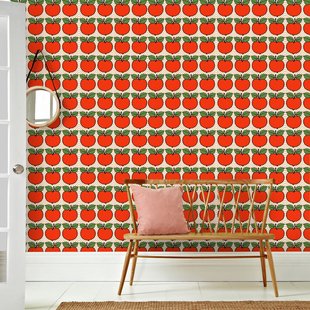 Fotobehang Seventies S719b9 - Oranje - Groen - 2,70 M X 419 Cm