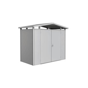 Biohort Metalen Tuinhuis Panorama - Zilver Metallic - 273x158cm - Dubbele Deur