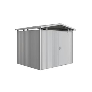 Biohort Metalen Tuinhuis Panorama - Zilver Metallic - 273x238cm - Enkele Deur