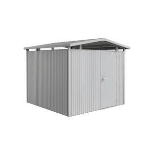 Biohort Metalen Tuinhuis Panorama - Zilver Metallic - 273x278cm - Enkele Deur