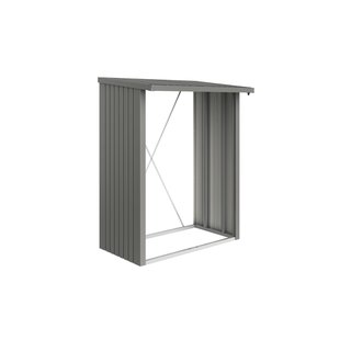 Biohort Houtopslag Woodstock Kwartsgrijs Metallic 157x102x199cm 1,29m²