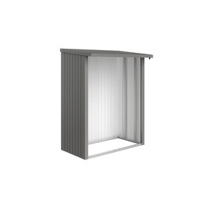 Biohort Achterwand Woodstock 150 Kwartsgrijs Metallic 145,5x196,5cm