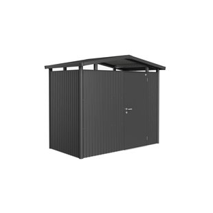 Biohort Metalen Tuinhuis Panorama - Donkergrijs Metallic - 273x158cm