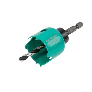 Wolfcraft Carbonstalen Gatenzaag Voor Gipskartonplaten, Zeskantschacht 1/4, S30mm, Ø40mm