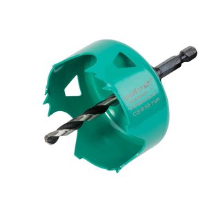Wolfcraft Carbonstalen Gatenzaag Voor Gipskartonplaten, Zeskantschacht 1/4, S30mm, Ø65mm