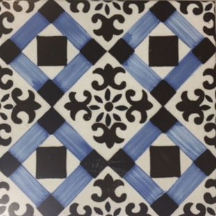 Vintage Tegel Cenefa - Mix - Geglazuurd - 22,5x22,5 Cm - 0,05 M²
