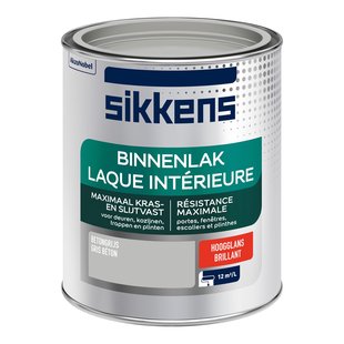 Sikkens Binnenlak Hoogglans Betongrijs 750ml