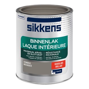 Sikkens Binnenlak Hoogglans Steengrijs 750ml