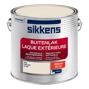 Sikkens Buitenlak Hoogglans Ral 9001 2,5l