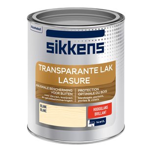 Sikkens Buitenlak Hoogglans Transparant Blank 750ml