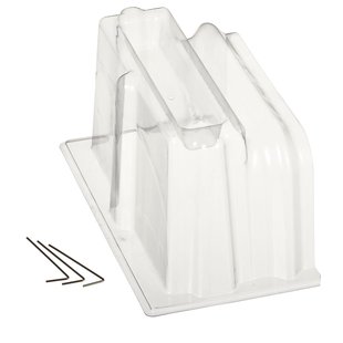 Nature Eindstukken (met 3 Grondpennen) Voor Modulaire Pvc Kweektunnel 22x21,5x40cm