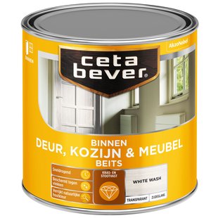 Cetabever Transparant Binnenbeits Deur & Kozijn Ac 0591 White Wash 250 Ml
