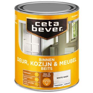 Cetabever Transparant Binnenbeits Deur & Kozijn Ac 0591 White Wash 750 Ml