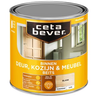 Cetabever Transparant Binnenbeits Deur & Kozijn Glans Ac 0103 Blank 250 Ml