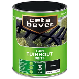 Cetabever Dekkend Tuinhout Beits 250 Zwart 750 Ml