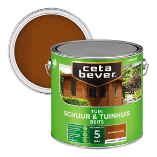 Cetabever Transparant Schuur- & Tuinhuis Beits 009 Donker Eiken 2,5 L
