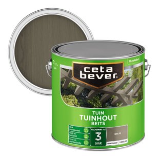 Cetabever Transparant Tuinhout Beits 033 Grijs 2,5 L