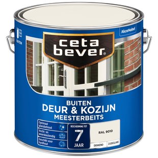 Cetabever Meesterbeits Dekkend Deur & Kozijn Ral 9010 2,5l
