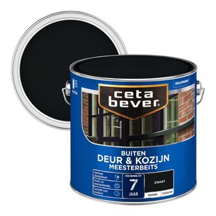 Cetabever Dekkend Meesterbeits Deur & Kozijn Zwart 2,5 L