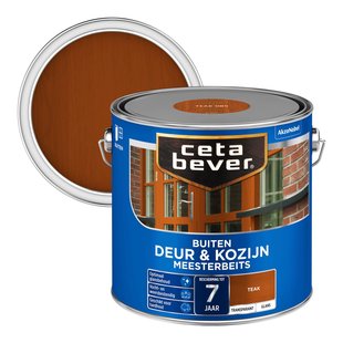 Cetabever Meesterbeits Transparant Deur & Kozijn Glans Teak 2,5l