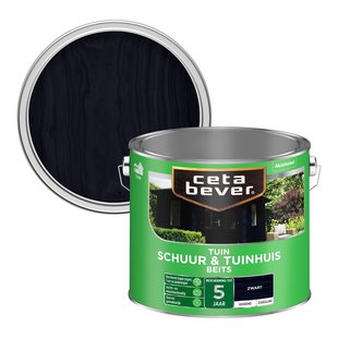 Cetabever Dekkend Schuur- & Tuinhuis Beits Zwart 2,5 L