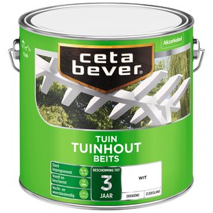 Cetabever Dekkend Tuinhout Beits 300 Wit 2,5 L