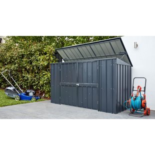 Globel Afvalcontainerberging Easy 73 - Plaatstaal - Antraciet - 233x95x132cm