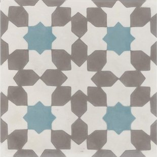 Vintage Tegel Kashba - Grijs Blauw - Sterdecor - 20x20 Cm - 0,52 M²