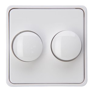 Sencys Duo-dimmerplaat Ottawa Arctic Wit