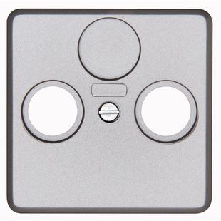 Sencys Afdekplaat Ottawa Coax Zilver