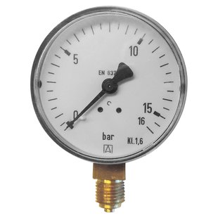 Go By Van Marcke Manometer Ø63mm Universeel 0-16 Bar 1/4m