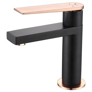 Essebagno Wastafelmengkraan Allure Zwart/roségoud