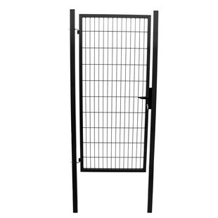 Giardino Enkele Poort Roma/milano H 160 X L 100cm Zwart