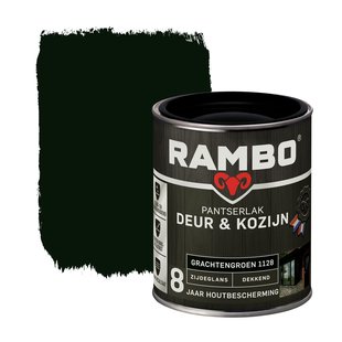 Rambo Pantserlak Deur En Kozijn Dekkend Zijdeglans 1128 Grachtengroen 0,75l